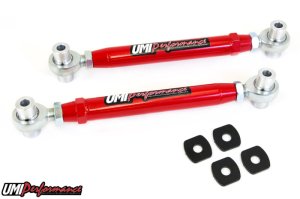 Pontiac G8 Toe Arms - Rear - UMI Performance - CrMo Rod Ends - Red or Black Powder Coat - `08-`09